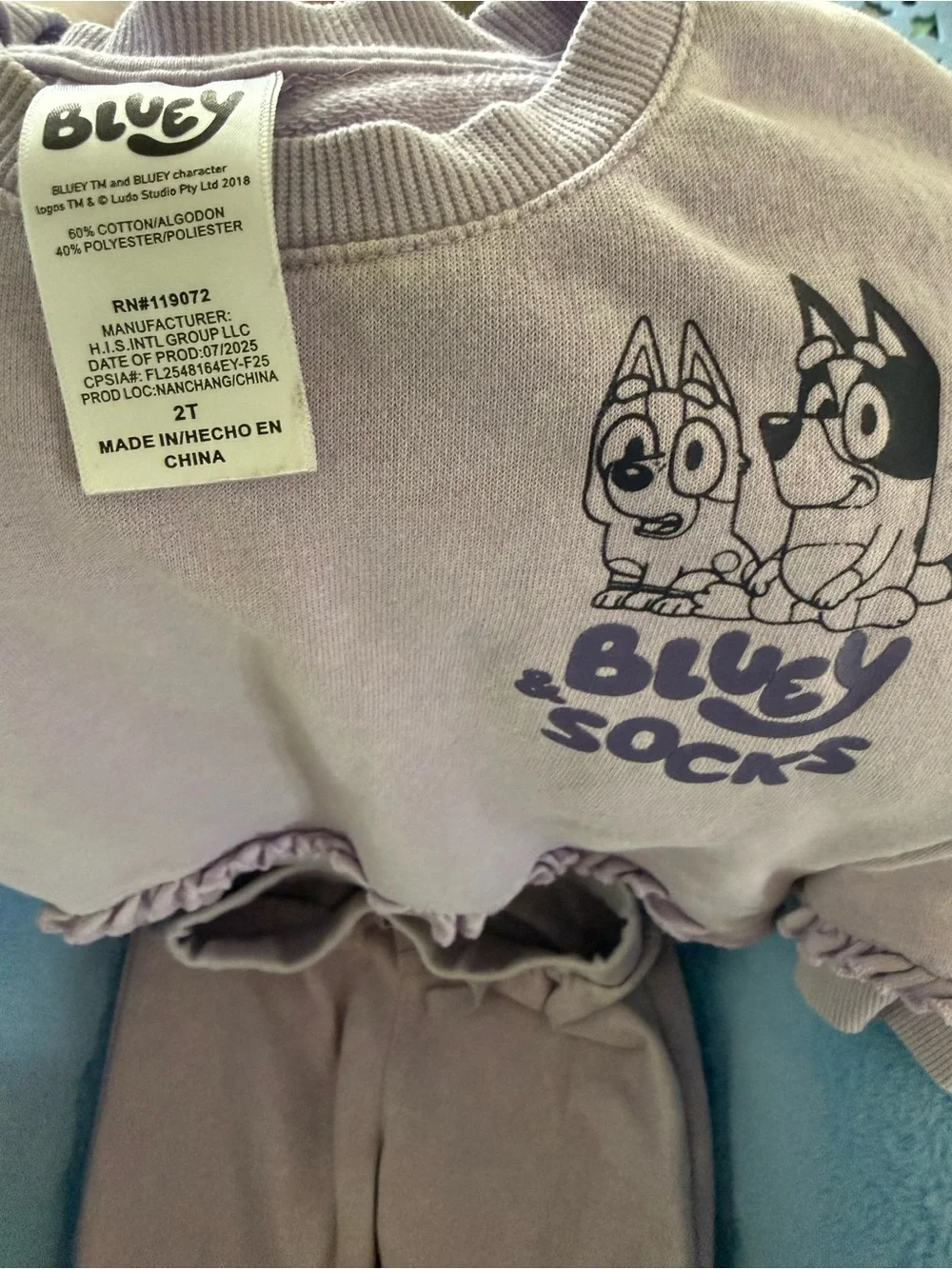 Bluey and Socks